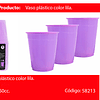 Vasos plásticos 250ml 25pcs lila