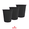 Vasos plásticos 250ml 25pcs negro