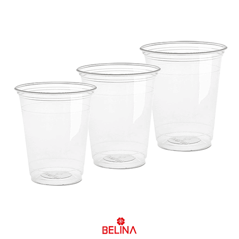 Vasos Plásticos 250 Ml 25pcs Transparente - Belina Cotillón