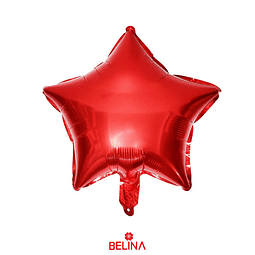 Globo estrella rojo 18 pulgadas