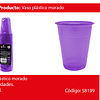 Vasos plásticos 200ml 50pcs morado