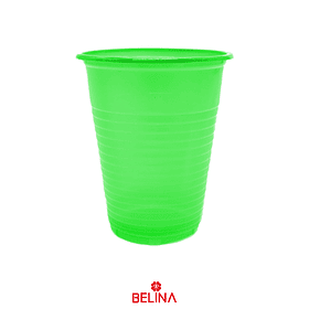 Vasos plásticos 200ml 50pcs verde