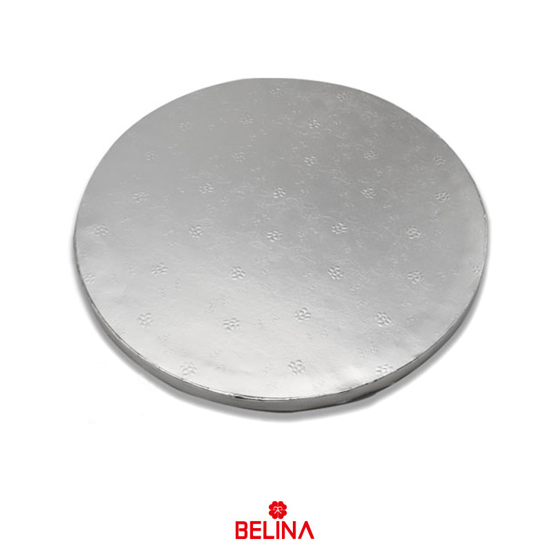 Base Para Torta Redonda 25 cm - Plateada