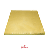 Base para torta cuadrada dorado 35.5cm 12mm