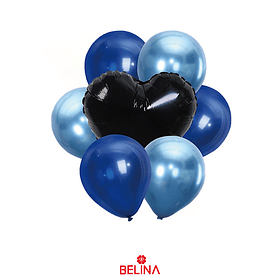 Set de globos azul 7pcs