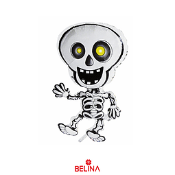 Globo metálico esqueleto de halloween 47cmx81cm