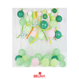 Set de globos color verde 51pcs