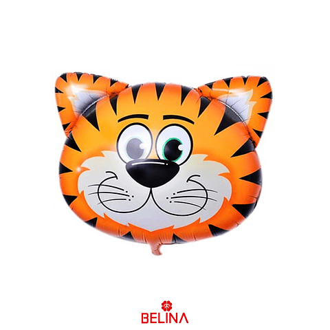 Globo metalico tigre 75.5x70cm