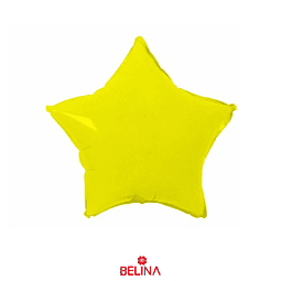 Globo estrella amarillo 45cm