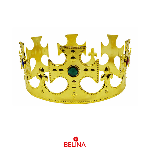 Corona de rey cotillón color oro