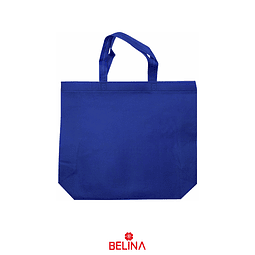 Bolsa ecologica azul con asa 45x35x12cm