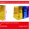Bolsa de regalo holográfica 61x42x20cm color aleatorio