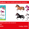 Globo metálico pony / caballo 76x69cm 1pc
