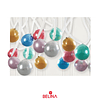Set de globos de latex brillantes colores surtidos