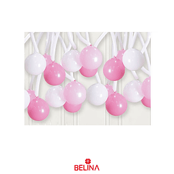 Set de globos de latex rosa