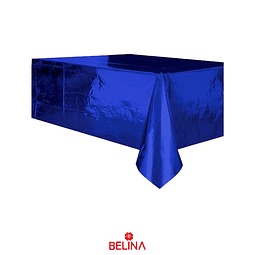 Mantel metalizado azul 137x183cm