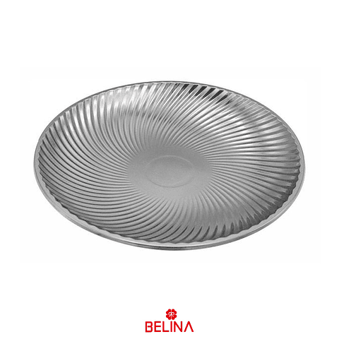 Bandeja redonda onda color plata 12"-31cm 2pcs