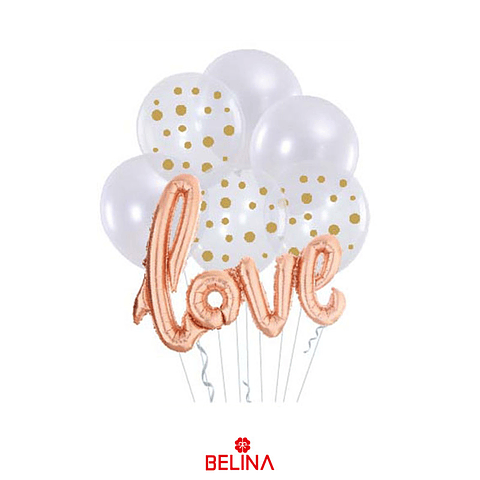 Set de globos love 7pcs