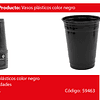 Vaso plástico 10pcs 560ml negro