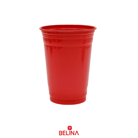 Vaso plástico 10pcs 16oz 560ml rojo