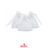 Bolsas de organza blanca 10pcs 8x10cm