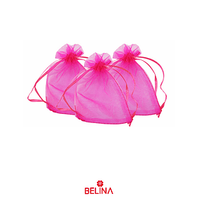 Bolsas de organza fucsia 10pcs 8x10cm