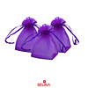 Bolsas de organza morada 10pcs 8x10cm