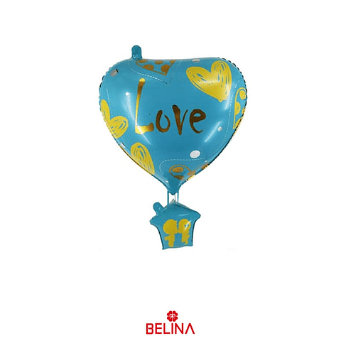 Globo metálico corazón 55cm