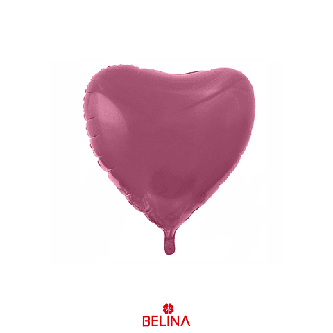 Globo metalico corazón rosado 78cm