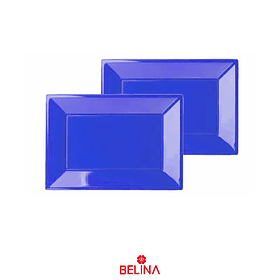 Bandeja rectangular 32x23cm azul