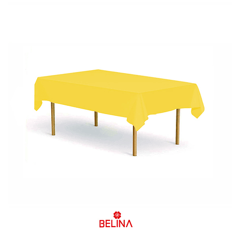 Mantel plastico amarillo