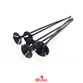 Varillas para globos negro 12pcs 42cm