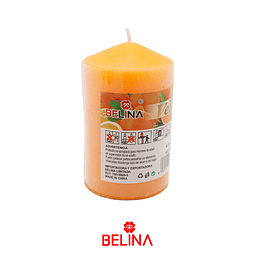 Vela cilíndrica aroma de naranja 4,5x7.5cm