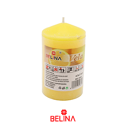 Vela cilíndrica aroma de limón amarilla 4,5x7.5cm