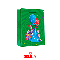 Bolsa de regalo de globo colorido 26x32x10cm Diseño aleatorio