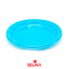 Plato plastico redondo 23cm celeste