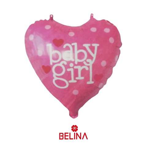 Globo corazón baby girl