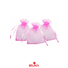 Bolsas de organza rosada 8pcs 10x13cm