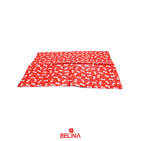 Papel de regalo rojo con lazos plata 4pcs 50x70cm