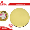 Base redonda dorada 35cm 5mm