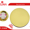 Base redonda gruesa oro 40cm 5mm