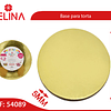 Base redonda gruesa oro 25cm 5mm