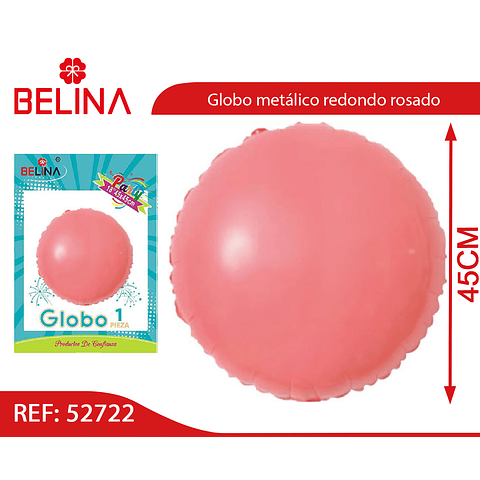 Globo redondo rosa