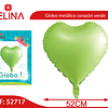 Globo corazón verde