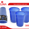 Vaso plastico 300cc azul