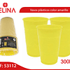 Vaso plastico 300cc amarillo