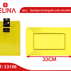 Bandeja rectangular 32x23cm amarilla 3pcs