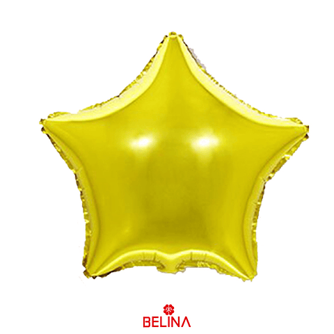 Globo metálico estrella dorada 8pcs 12cm