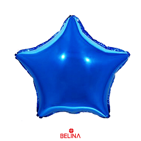 Globo metálico estrella azul oscuro 8pcs 12cm