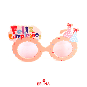 Lentes de sombrero feliz cumpleaños Color aleatorio 9x14cm